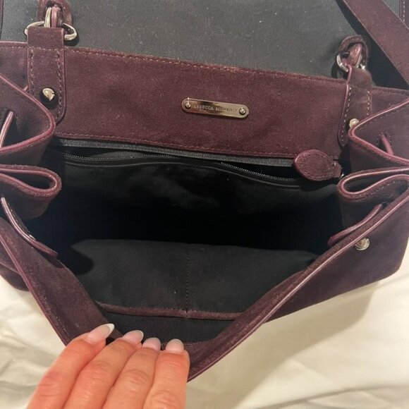 Rebecca Minkoff Stella Leather Suede Satchel Bag - Picture 6 of 6